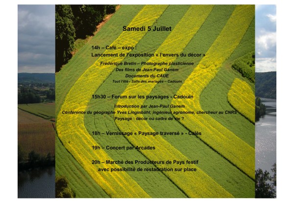 PAYSAGE TRAVERSE  5 juillet