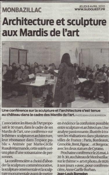 2010 Conf Sculpt SO 8 avril