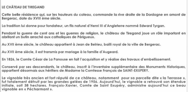 château de Tiregand EPH 2011