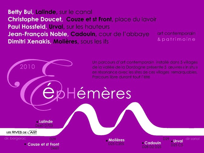 EPHEMERES 2010 recto