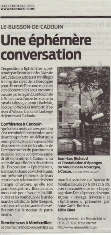 journal sudouest du 5 octobre 2009
