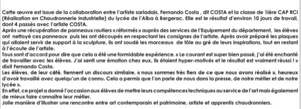 oeuvre COSTA EPH2011