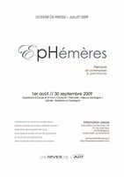 P1 Dossier de presse Ephémères2009