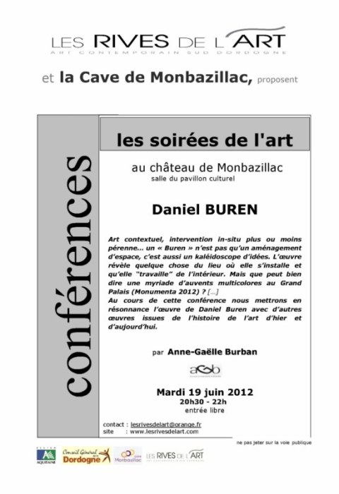 2012 Affiche Monumenta Buren