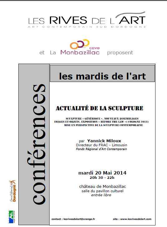 2014 Affiche Conference Actualites Sculpture
