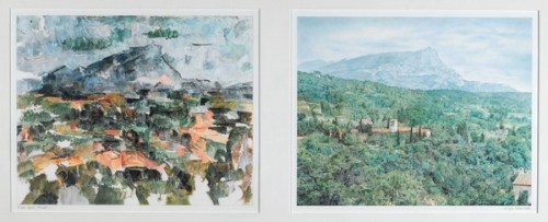 André RAFFRAY "la montagne Ste Victoire", diptyque ; ©ADAGP, Paris 2009