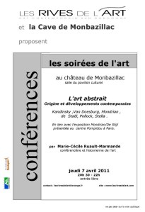 conférence sur  l'art abstrait