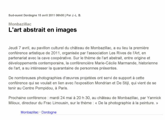 sud ouest 15 avril  2011