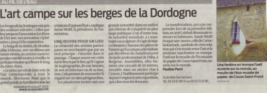 sud ouest du 19 juillet
