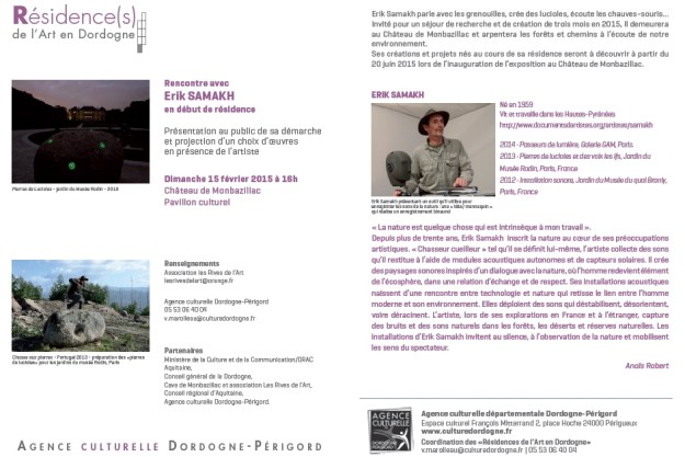 2015 Residence E SAMAKH rencontre