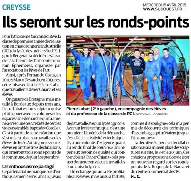2015 Pierre Labat Sud Ouest 15 avril
