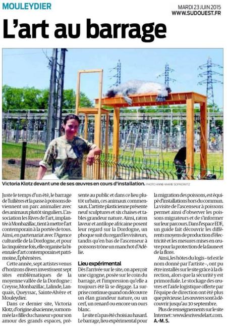 2015 Ephemeres V Klotz Hotes logis art SO 23 juin