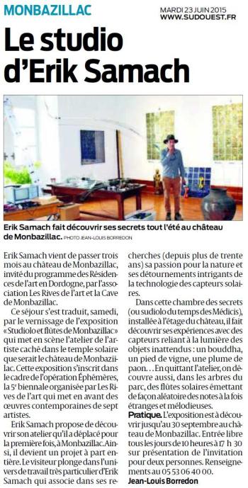 2015 Residence E Samakh Studiolo art SO 23 juin