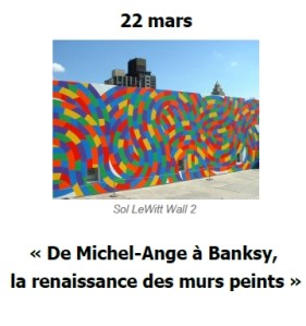 2016 Conference De Michel-Ange à Banksy murs peints