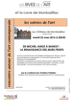 2016 Conference "murs peints" Ch Pallatier ; affiche