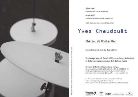 2016 Exposition Yves Chaudouët carton invitation