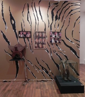 "TIGER WALL", Chantal RAGUET ; exposition KARAVAn, Espace culturel François Mitterrand, Périgueux 2016