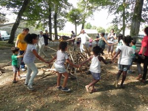 2016 atelier en famille avec Etienne Roux à Monbazillac "balade musicale"