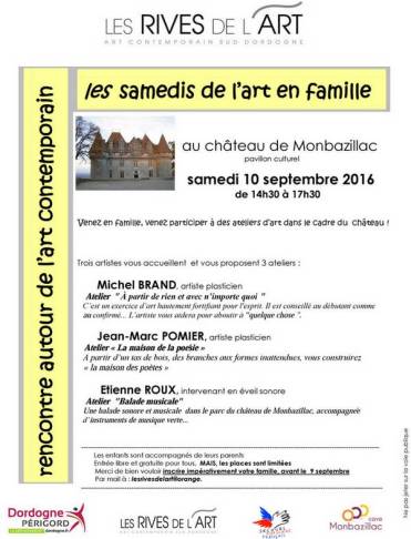 2016 Samedi de l'Art en famille 10 septembre