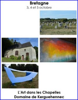 Sortie culturelle en Bretagne ; l'Art dans les Chapelles, Domaine de Kerguéhennec