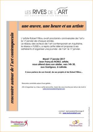 2017 Rencontre avec Jean-François NOBLE, Journée de l'Art 17 janvier